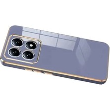 Zipax Xiaomi Mi 14T Pro Uyumlu Kılıf Parlak Silikon Kılıf Azn-Volet