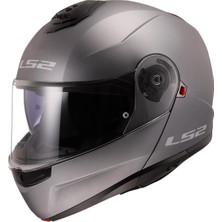 Ls2 Strobe 2 Mat Titanium Çene Açılır Kask