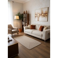 Rose'n Home Jüt Örgü-02 Elde Dokuma Doğal Jüt Örgü Hasır Halı