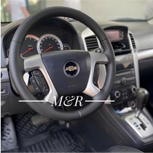Chevrolet Captiva Araca Özel  Kaplama Deri Direksiyon Kılıfı
