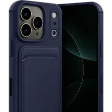 Zipax Apple iPhone 17 Pro Uyumlu Kılıf Kartlıklı Silikon Kılıf Azn-Kelvin