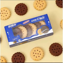 Meyra Accessories 1 Paket 6lı Kurabiye Silgi Kauçuk Stick Sevimli Hediyelik Silgiler