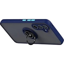 Zipax Samsung Galaxy S25 Fe Uyumlu Kılıf Yüzüklü Standlı Arka Kapak Azn-Mntrlyüzük