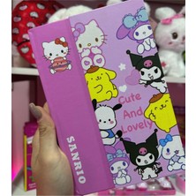 Meyra Accessories Sanrio Kawaii Kromi My Melodi Cinnamorol Mıknatıslı Kapaklı Defter Ajanda Sevimli Lüx Hediyelik