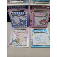 Meyra Accessories Sanrio Kawai Bloknot Kromi Cinnamorol My Melodi Süslemeli Sevimli Yapışkanlı Bloknot 1ADET