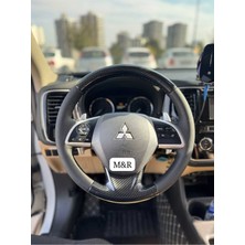 Mitsubishi Lancer L200 2018 Model Orjinal Tam Kaplama Parlak Kristal Karbon Deri Direksiyon Kılıfı