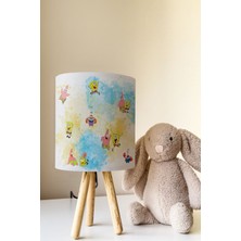 Talia Home Süngerbob Patrick Desenli Spongebob Çocuk Odası Abajur Masa Lambası TLAB-313