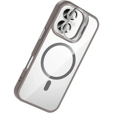 Zipax Apple iPhone 16 Plus Uyumlu Kılıf M-Safe Şarj Özellikli Lensli Standlı Azn-Remim