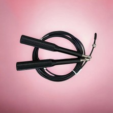 Helia Studio Yetişkinler Için Kaliteli Çelik Atlama Ipi - Spor Ip - Fitness Gym Egzersiz Yağ Kütle Kas Hareketleri - 300 cm Ip + 34 cm Sap