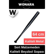 Wonara Özel Üretim Dayanıklı Kırılmaz Metal 64 cm Mükemmel Kavrayışlı Kaliteli Beyzbol Sopası