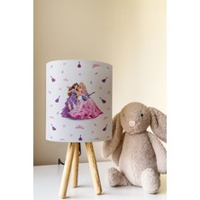 Talia Home Prensesler Desenli Çocuk Odası Abajur Masa Lambası TLAB-303