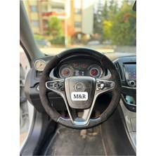  Insignia 2013 Model Orjinal Tam Kaplama Parlak Kristal Karbon Süet Direksiyon Kılıfı