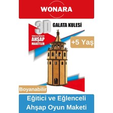Wonara 3D Eğitici Zeka Geliştirici Boyanabilir Ahşap Puzzle - Ebeveyn ve Çocuk Için Demonte Oyun Maketi