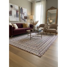 Rose'n Home Jüt Örgü-03 Elde Dokuma Doğal Jüt Örgü Hasır Halı