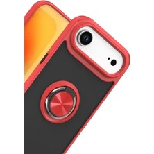 Zipax Apple iPhone 17 Air Uyumlu Kılıf Yüzüklü Standlı Arka Kapak Azn-Mntrlyüzük