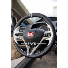 Honda Fd 6 Araca Özel Tasarım Orjinal Tam Kaplama Deri Direksiyon Kılıfı