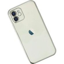 Zipax Apple iPhone 12 Uyumlu Kılıf Silikon Lazer Lensli Kamera Korumalı Azn-Razer