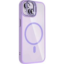 Zipax Apple iPhone 13 Uyumlu Kılıf M-Safe Şarj Özellikli Lensli Standlı Azn-Remim