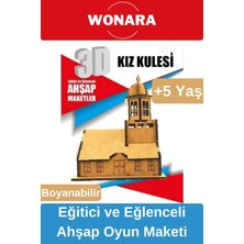 Wonara 3D Eğitici Zeka Geliştirici Boyanabilir Ahşap Puzzle - Ebeveyn ve Çocuk Için Demonte Oyun Maketi