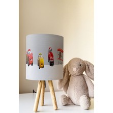 Talia Home Şimşek Mcqueen Çocuk Odası Abajur Masa Lambası TLAB-107