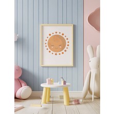 Fuart.Co Uykulu Ay Temalı Çocuk Odası Posteri Kuşe Baskı (Çerçevesiz) CCFU