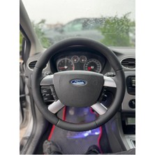 Ford Focus 2 Nikelanjlı Orijinal Kaplama Deri Direksiyon Kılıfı