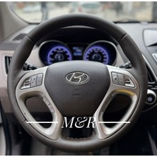 Hyundai İX35 Araca Özel Orijinal Kaplama Deri Direksiyon Kılıfı
