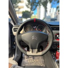 Cıtroen C-Elysee Kapaklı Orijinal Kaplama Deri Direksiyon Kılıfı