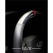 Kristal Karbon Nokta  Kaplama Deri Direksiyon Kılıfı (Tüm Araç Modellere Dikilir.)