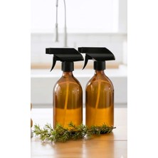 JUNIBELIW Çok Amaçlı Temizlik Spreyi Boş Amber Kahverengi Sprey Başlıklı Fıs Fıs 2X500ML