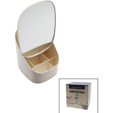 Go İthalat Kanguru Makyaj Organizer - Takılık Ayarlı AYNA=21X28CM - 9-Bölmeli ORG.=TBN:16.5X19 Y:8-15-22CM (5440)