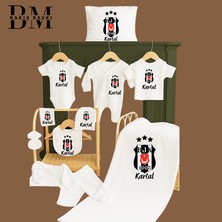 Kişiselleştirilebilir Beşiktaşlı Isimli 11 Parça Yenidoğan Hastane Çıkışı Seti Bebek Takımı