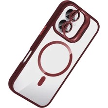 Zipax Apple iPhone 16 Plus Uyumlu Kılıf M-Safe Şarj Özellikli Lensli Standlı Azn-Remim