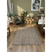 Rose'n Home Doğal Jüt-2 Doğal Bitkisel Iplikle Elde Dokuma Jüt Halı