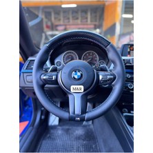 Bmw F30 M Orijinal Parlak Kristal Karbon Deri Kaplama Direksiyon Kılıfı