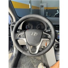 Hyundai Accent Blue Orijinal Kaplama Deri Direksiyon Kılıfı
