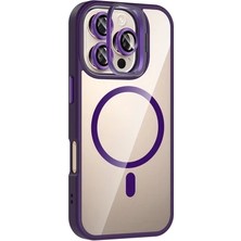 Zipax Apple iPhone 14 Pro Max Uyumlu Kılıf M-Safe Şarj Özellikli Lensli Standlı Azn-Remim