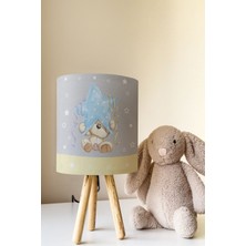 Talia Home Yıldız Tutan Ayıcık Çocuk Odası Abajur Masa Lambası TLAB-137