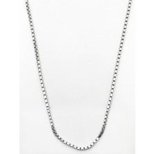 Oya Silver Gümüş Küp Zincir Kolye [KOZ925-01]