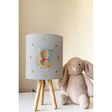 Talia Home Ayıcık Bebek Desen Çocuk Odası Abajur Masa Lambası TLAB-104