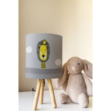 Talia Home Aslan Kral Desenli Çocuk Odası Abajur Masa Lambası TLAB-094