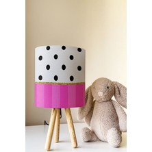 Talia Home Punto Desenli Çocuk Odası Abajur Masa Lambası TLAB-273