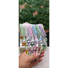 Meyra Accessories Panda Figürlü Tükenmez Kalemler Rengarenk Şık Tasarımlı Kaliteli Okul Öncesi Öğrenci Hediyesi 1ADET