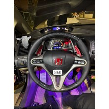 Honda Fd 6 Orijinal Parlak Kristal Karbon Deri Kaplama Direksiyon Kılıfı