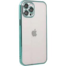 Zipax Apple iPhone 12 Pro Max Uyumlu Kılıf Silikon Lazer Lensli Kamera Korumalı Azn-Razer