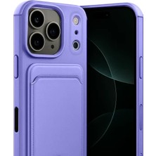 Zipax Apple iPhone 17 Pro Uyumlu Kılıf Kartlıklı Silikon Kılıf Azn-Kelvin