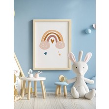 Fuart.Co Sevgi Bulutu Temalı Çocuk Odası Posteri Kuşe Baskı (Çerçevesiz) CCFU