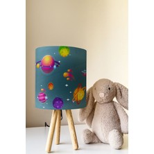 Talia Home Gezegenler Çocuk Odası Abajur Masa Lambası TLAB-124