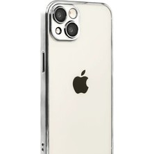 Zipax Apple iPhone 15 Uyumlu Kılıf Silikon Lazer Lensli Kamera Korumalı Azn-Razer