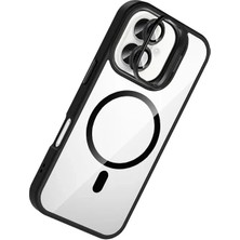 Zipax Apple iPhone 16 Plus Uyumlu Kılıf M-Safe Şarj Özellikli Lensli Standlı Azn-Remim